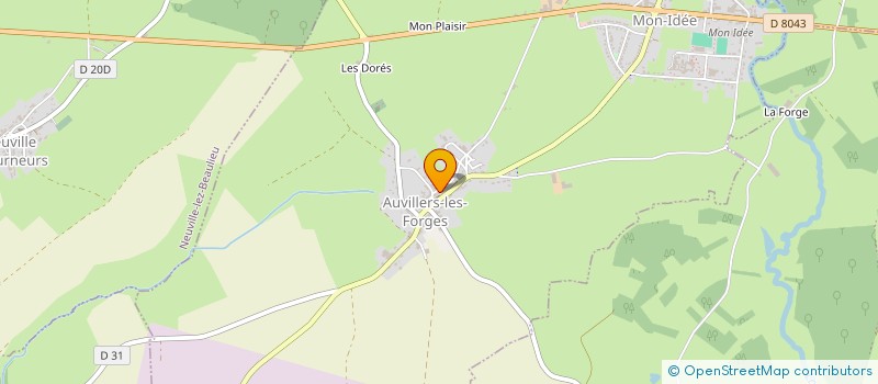localisation de l'entreprise MONSIEUR CEDRIC HOSSELET à AUVILLERS-LES-FORGES