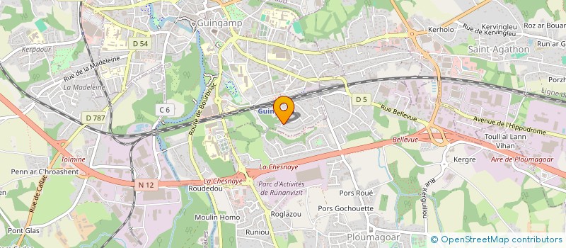 localisation de l'entreprise MONSIEUR CEDRIC HOSTE  GUINGAMP