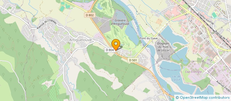 localisation de l'entreprise MONSIEUR CEDRIC HOURDEL  ARTIGUELOUVE