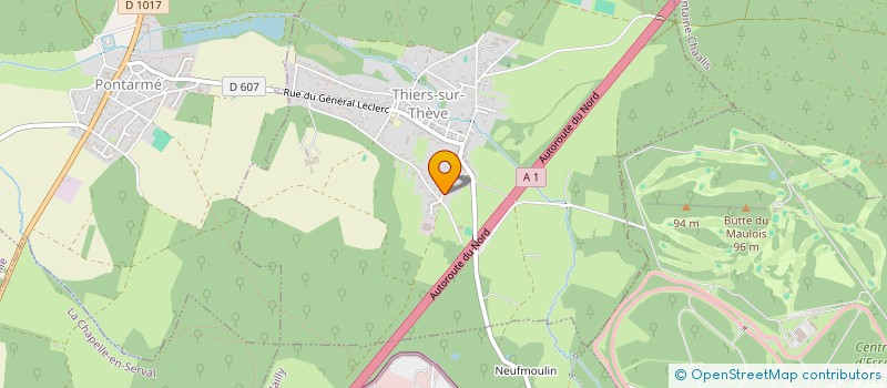 localisation de l'entreprise MONSIEUR CEDRIC HUBERT  THIERS-SUR-THEVE