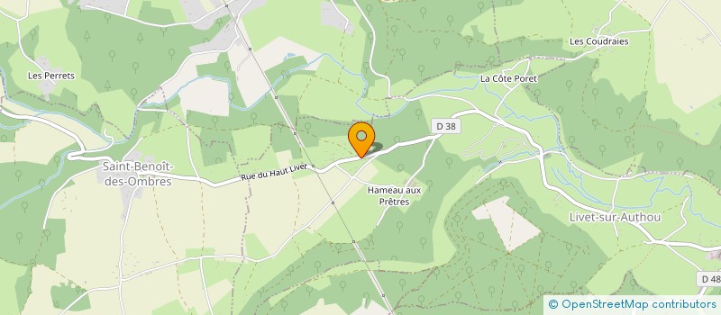 localisation de l'entreprise MONSIEUR CEDRIC HUNOT  LIVET-SUR-AUTHOU