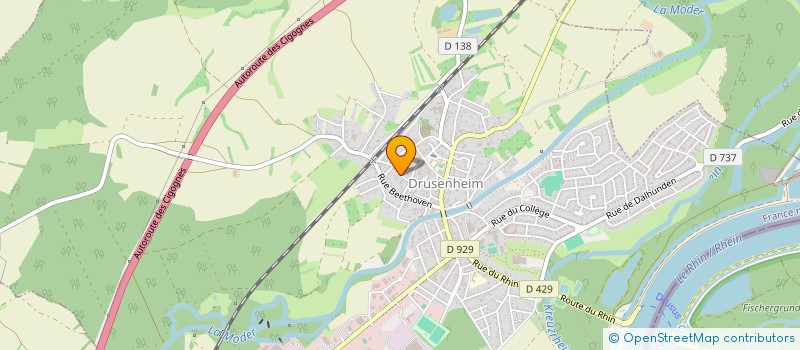 localisation de l'entreprise MONSIEUR CEDRIC JACQUES  DRUSENHEIM