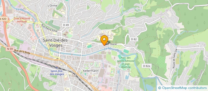 localisation de l'entreprise MONSIEUR CEDRIC JACQUET  SAINT-DIE-DES-VOSGES