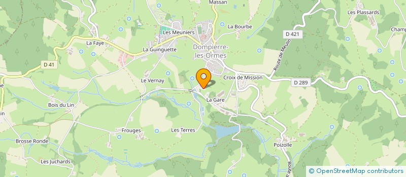 localisation de l'entreprise MONSIEUR CEDRIC JACQUET  DOMPIERRE-LES-ORMES