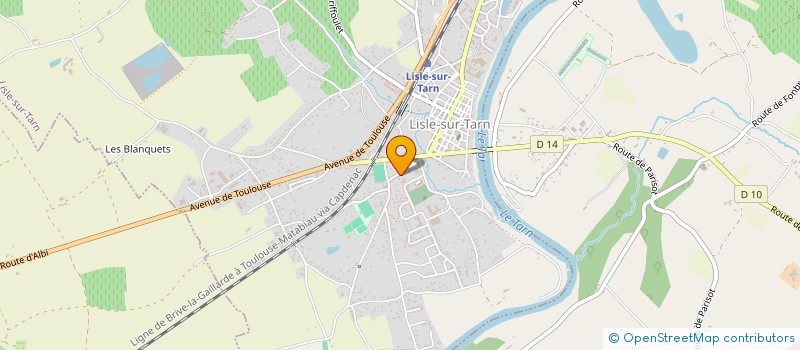 localisation de l'entreprise MONSIEUR CEDRIC JACQUOT à LISLE-SUR-TARN