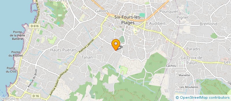 localisation de l'entreprise MONSIEUR CEDRIC JAMBILLOUX à SIX-FOURS-LES-PLAGES