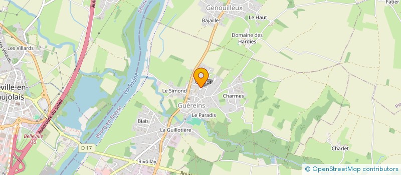 localisation de l'entreprise MONSIEUR CEDRIC JAMBON  GUEREINS