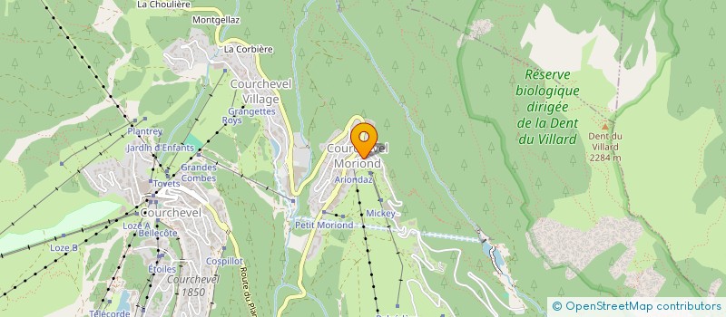 localisation de l'entreprise MONSIEUR CEDRIC JAMES à COURCHEVEL