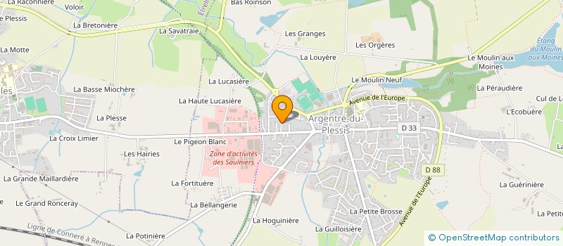 localisation de l'entreprise MONSIEUR CEDRIC JAMEUX  ARGENTRE-DU-PLESSIS