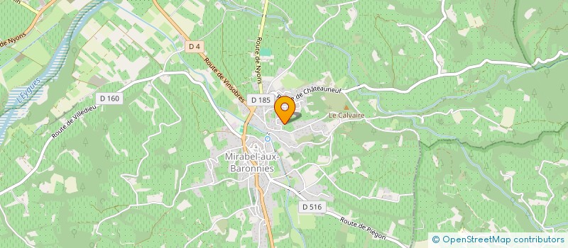 localisation de l'entreprise MONSIEUR CEDRIC JARA  MIRABEL-AUX-BARONNIES