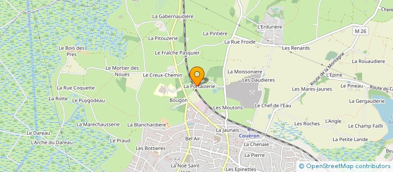 localisation de l'entreprise MONSIEUR CEDRIC JARD à COUERON