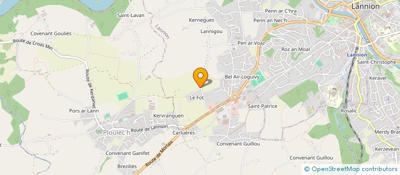 localisation de l'entreprise MONSIEUR CEDRIC JARDIN à LANNION