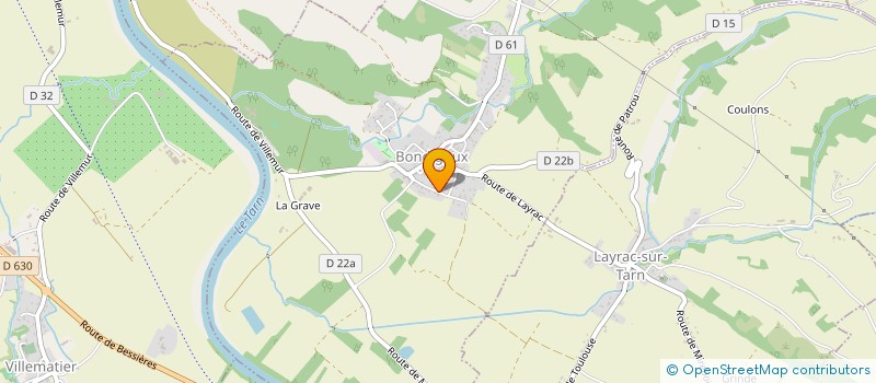 localisation de l'entreprise MONSIEUR CEDRIC JARLAN  BONDIGOUX