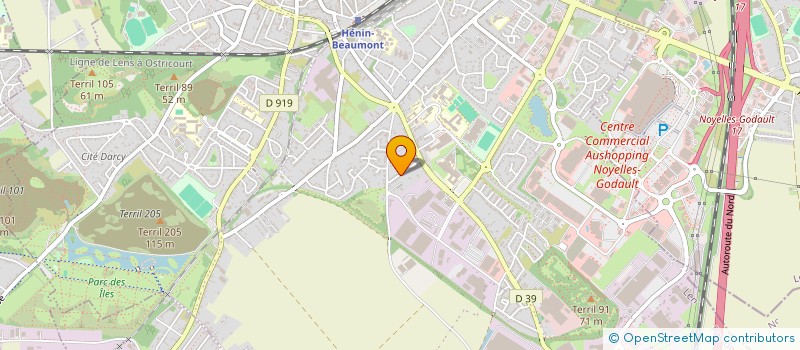 localisation de l'entreprise MONSIEUR CEDRIC JARZYNKA  HENIN-BEAUMONT