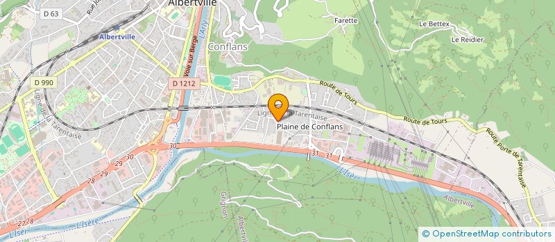 localisation de l'entreprise MONSIEUR CEDRIC JAY  ALBERTVILLE