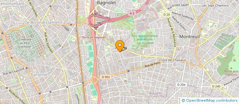 localisation de l'entreprise MONSIEUR CEDRIC JEAN YVES PUTAGGIO à BAGNOLET