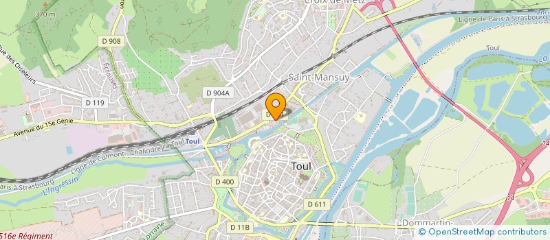 localisation de l'entreprise MONSIEUR CEDRIC JEANNOT à TOUL