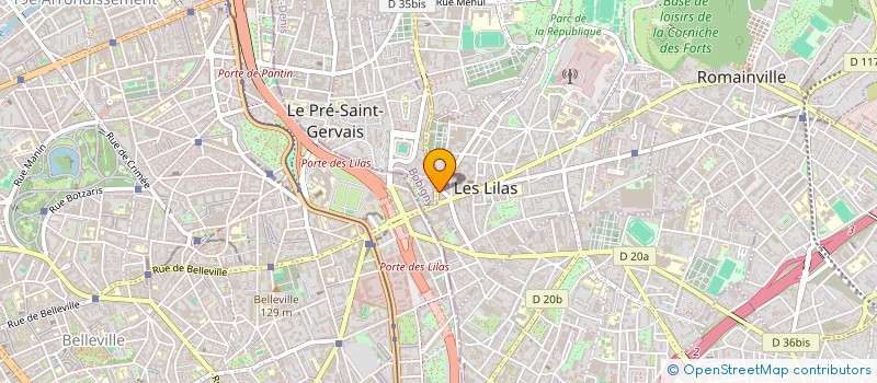 localisation de l'entreprise MONSIEUR CEDRIC JEROME DUVAL à LES LILAS
