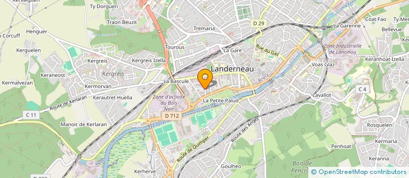 localisation de l'entreprise MONSIEUR CEDRIC JEZEQUEL à LANDERNEAU