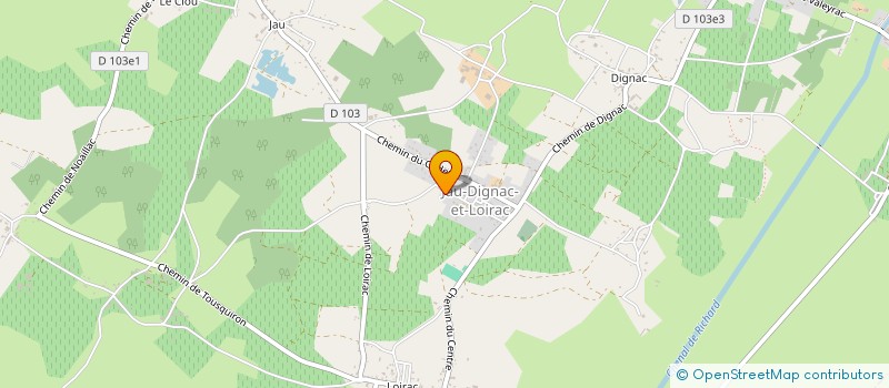 localisation de l'entreprise MONSIEUR CEDRIC JOANNON  JAU-DIGNAC-ET-LOIRAC
