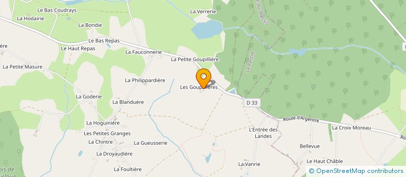 localisation de l'entreprise MONSIEUR CEDRIC JODELAIS  ARGENTRE-DU-PLESSIS