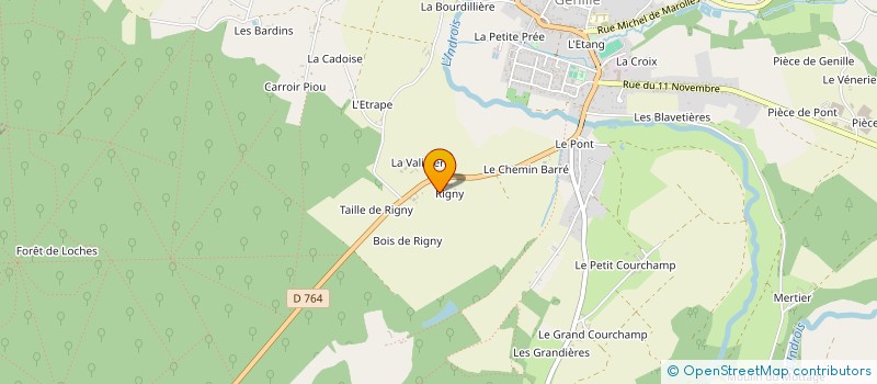 localisation de l'entreprise MONSIEUR CEDRIC JOUBERT  GENILLE