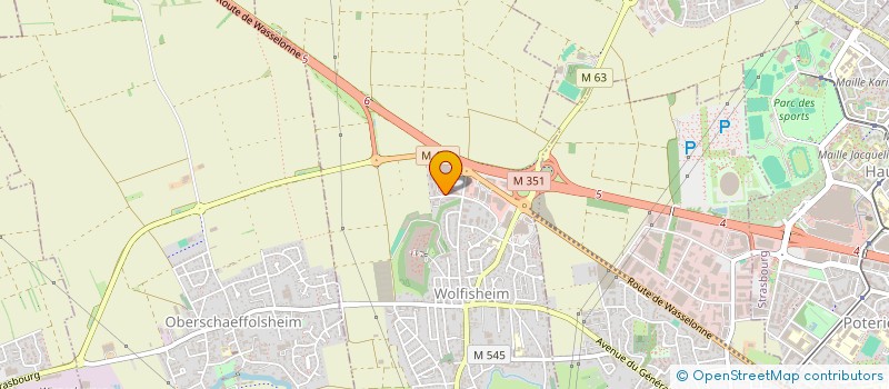 localisation de l'entreprise MONSIEUR CEDRIC JUAN  WOLFISHEIM