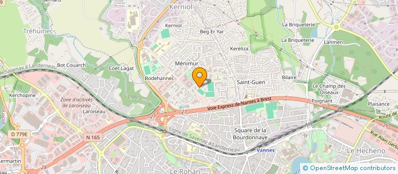 localisation de l'entreprise MONSIEUR CEDRIC JUBIN à VANNES