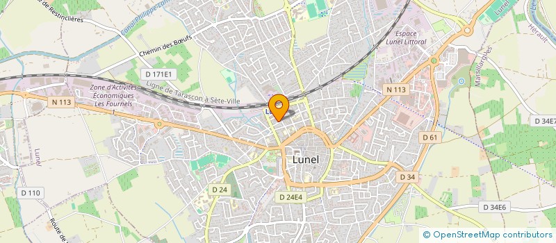 localisation de l'entreprise MONSIEUR CEDRIC JULIAN  LUNEL