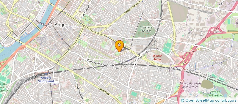 localisation de l'entreprise MONSIEUR CEDRIC JULIEN à ANGERS