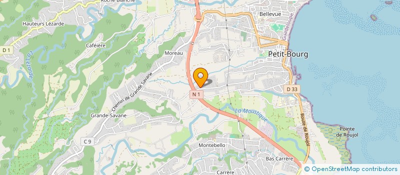 localisation de l'entreprise MONSIEUR CEDRIC JUSTINE  PETIT-BOURG