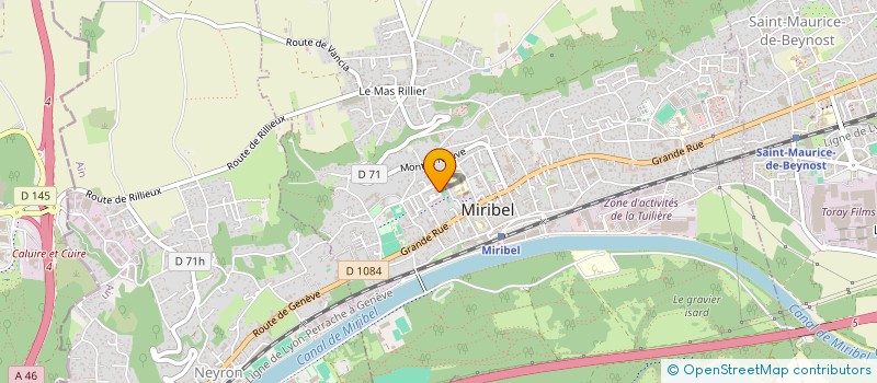 localisation de l'entreprise MONSIEUR CEDRIC JUVENAL  MIRIBEL