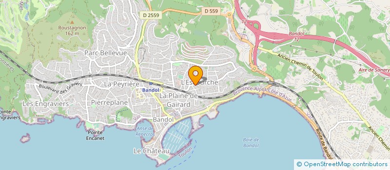 localisation de l'entreprise MONSIEUR CEDRIC K DIVEL  BANDOL