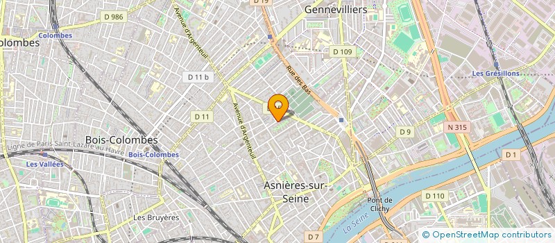 localisation de l'entreprise MONSIEUR CEDRIC KADIMA  ASNIERES-SUR-SEINE