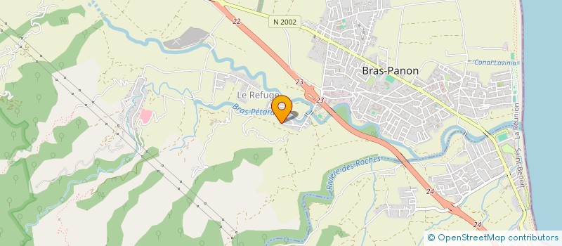 localisation de l'entreprise MONSIEUR CEDRIC KAIMANDIO  BRAS-PANON