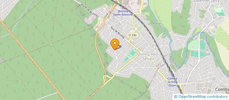 localisation de l'entreprise MONSIEUR CEDRIC KAMENI LIENDJE  QUINCY-SOUS-SENART