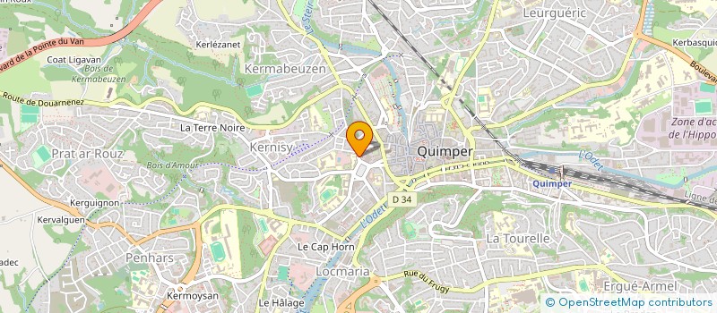 localisation de l'entreprise MONSIEUR CEDRIC KLEIN  QUIMPER