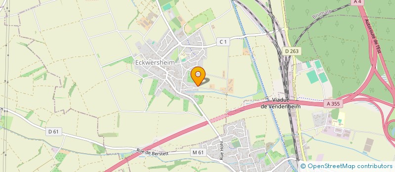 localisation de l'entreprise MONSIEUR CEDRIC KUNTZ  SAVERNE