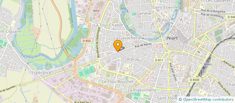 localisation de l'entreprise MONSIEUR CEDRIC LABARDE à NIORT