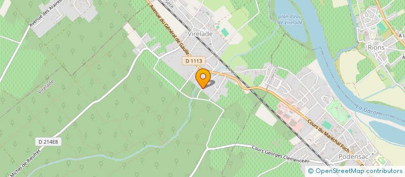 localisation de l'entreprise MONSIEUR CEDRIC LABARRIERE  LANDIRAS