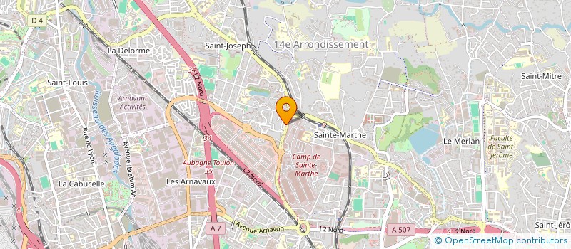 localisation de l'entreprise MONSIEUR CEDRIC LABRANCHE  MARSEILLE