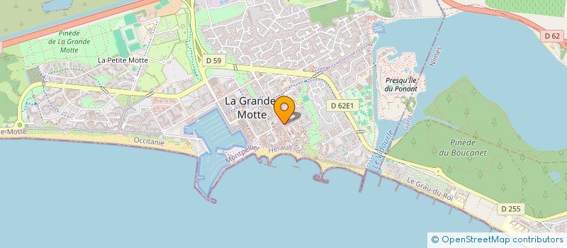 localisation de l'entreprise MONSIEUR CEDRIC LACOSTE à LA GRANDE-MOTTE