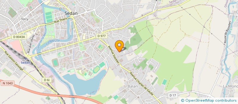 localisation de l'entreprise MONSIEUR CEDRIC LACOURT  SEDAN