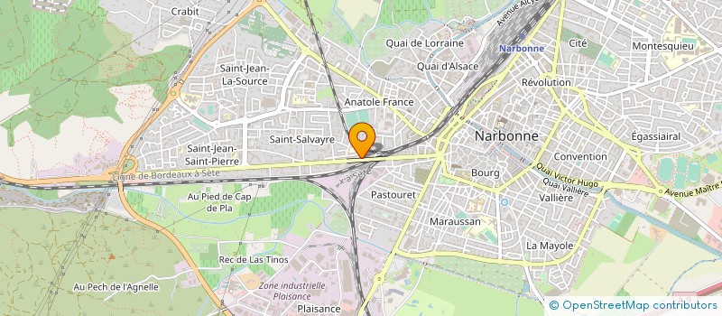 localisation de l'entreprise MONSIEUR CEDRIC LACROIX à NARBONNE