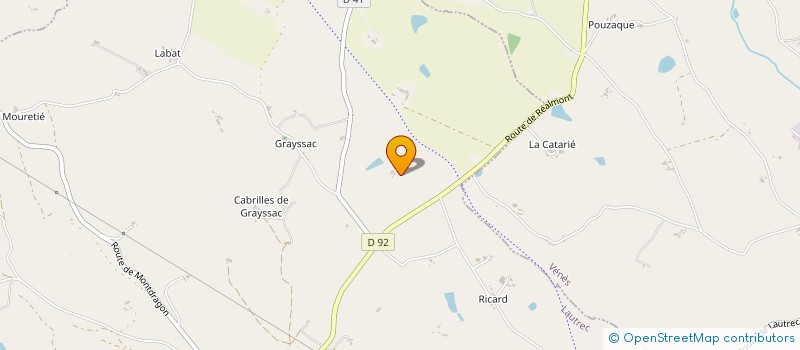 localisation de l'entreprise MONSIEUR CEDRIC LACROUX  LAUTREC