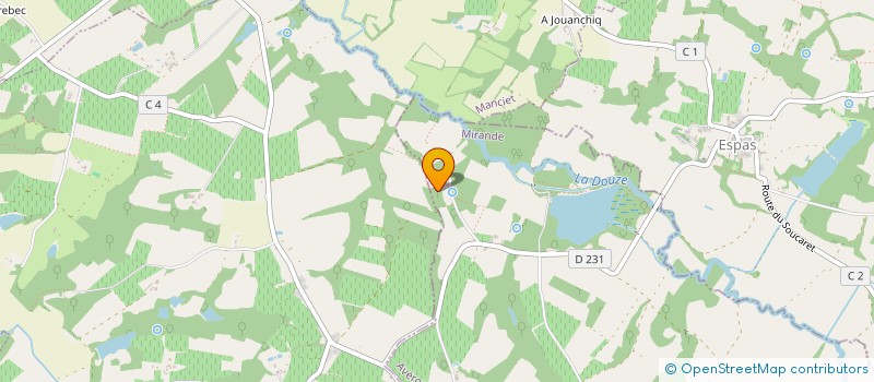 localisation de l'entreprise MONSIEUR CEDRIC LAFITAN  AVERON-BERGELLE