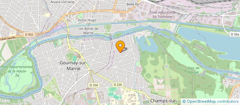 localisation de l'entreprise MONSIEUR CEDRIC LAGO  CHAMPS-SUR-MARNE