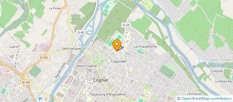 localisation de l'entreprise MONSIEUR CEDRIC LAGRANGE à COGNAC