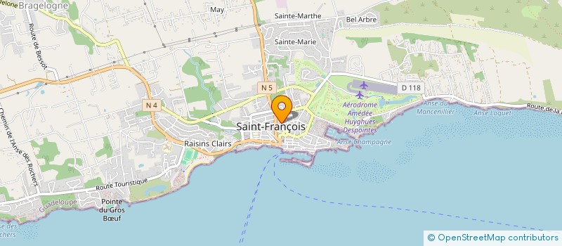 localisation de l'entreprise MONSIEUR CEDRIC LAGRIN à SAINT-FRANCOIS