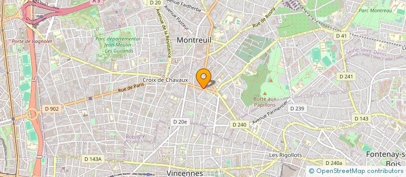 localisation de l'entreprise MONSIEUR CEDRIC LAGUERRE à MONTREUIL